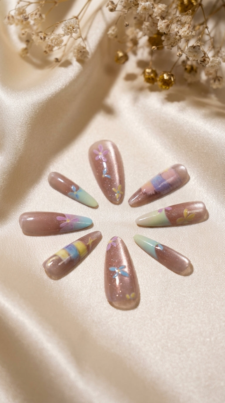 Taurus Press-On Nails Set | 30pcs Zodiac Nail Art – Slay Nails Gift Set