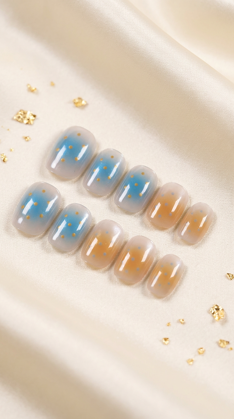 Gemini Press-On Nails Set | 30pcs Zodiac Nail Art – Slay Nails Gift Set