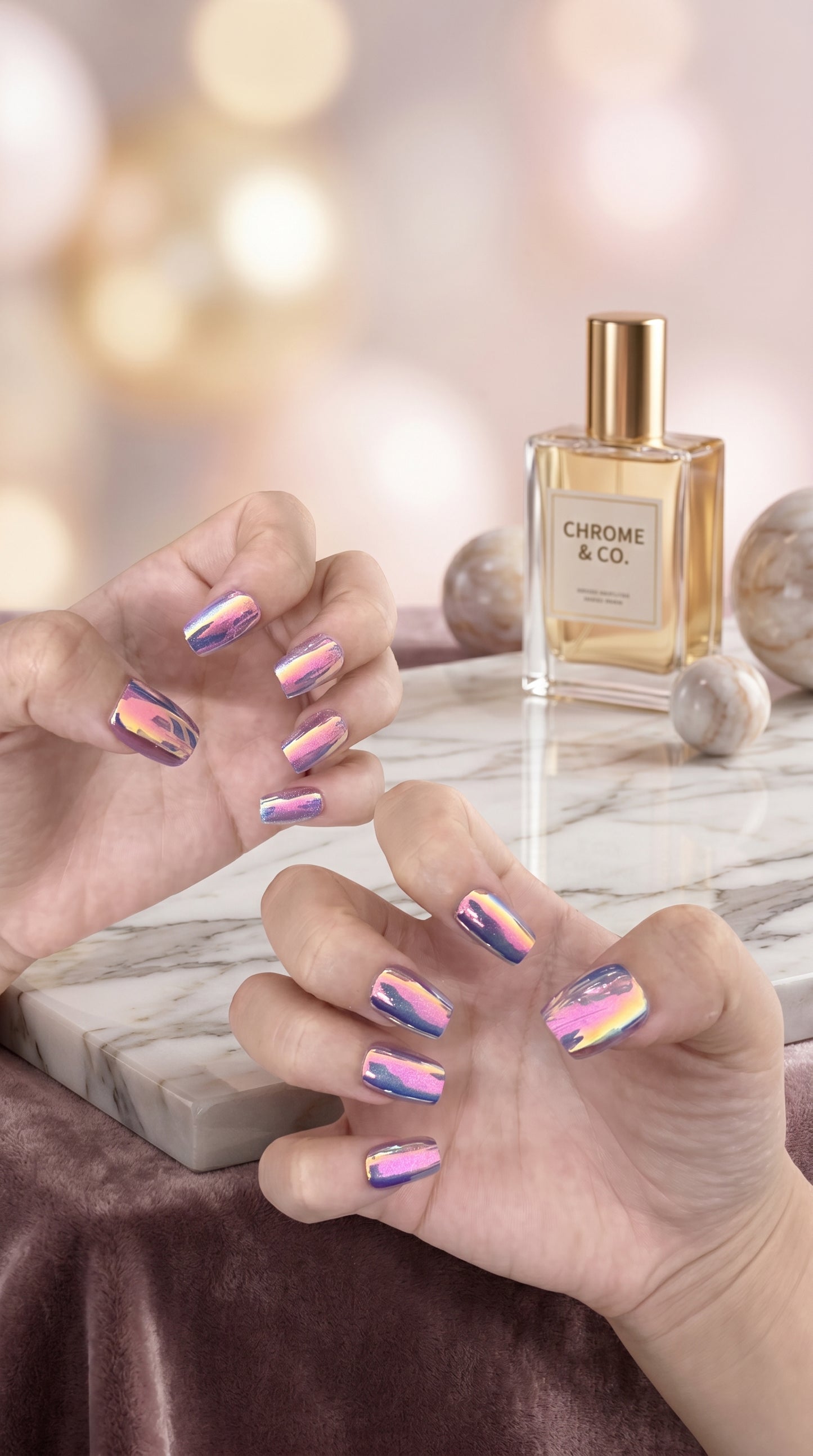 Aurora Purple Press-On Nails Set | 30pcs – Slay Nails Gift Set