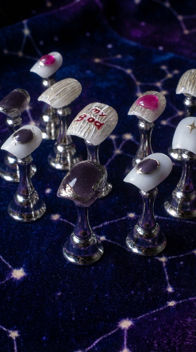 Scorpio Press-On Nails Set | 30pcs Zodiac Nail Art – Slay Nails Gift Set