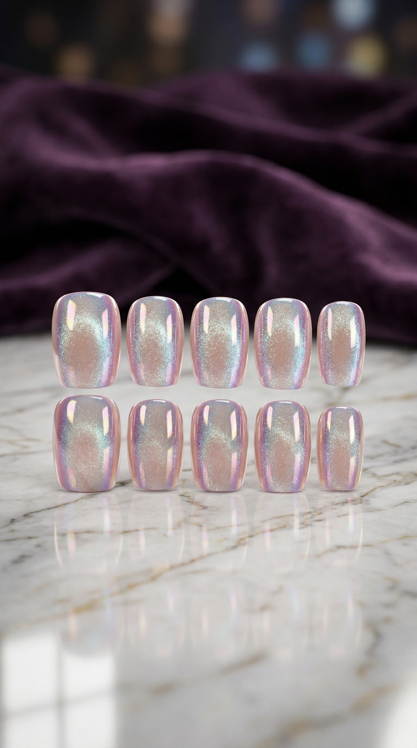 Aurora Pink Press-On Nails Set | 30pcs – Slay Nails Gift Set