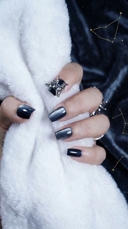 Capricorn Press-On Nails Set | 30pcs Zodiac Nail Art – Slay Nails Gift Set