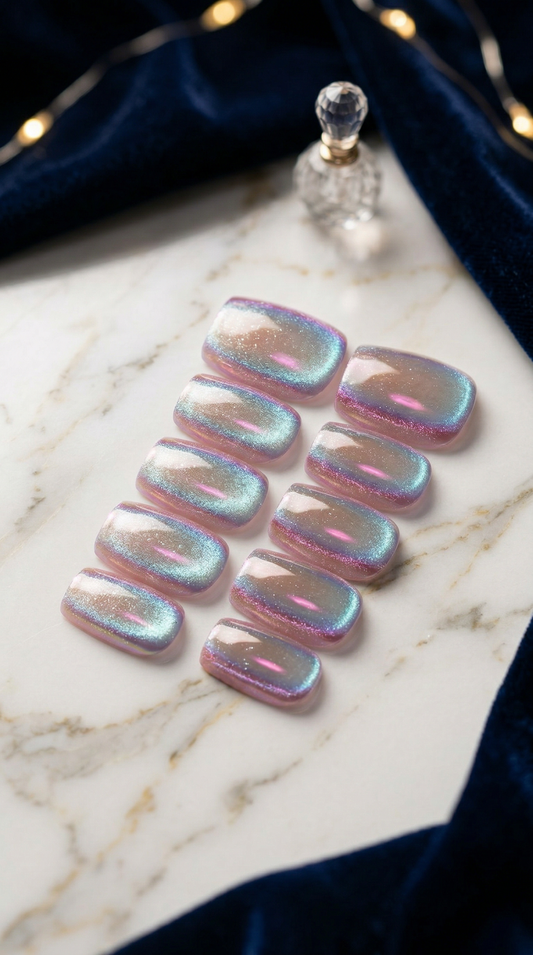 Aurora Pink Press-On Nails Set | 30pcs – Slay Nails Gift Set