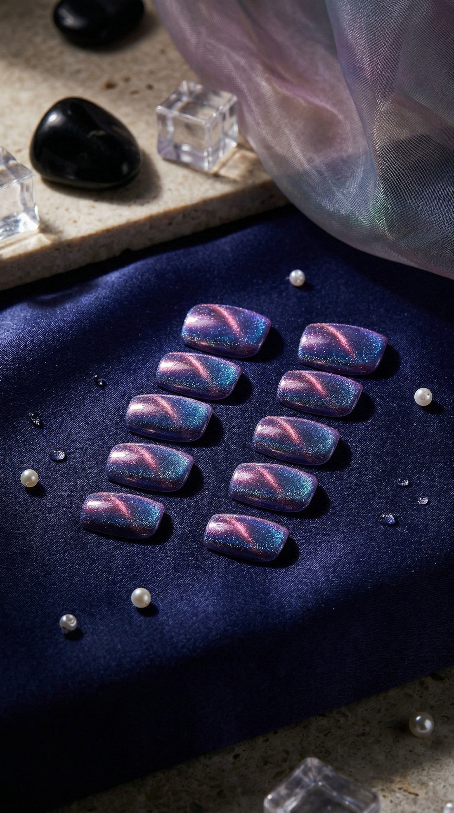 Aurora Purple Press-On Nails Set | 30pcs – Slay Nails Gift Set
