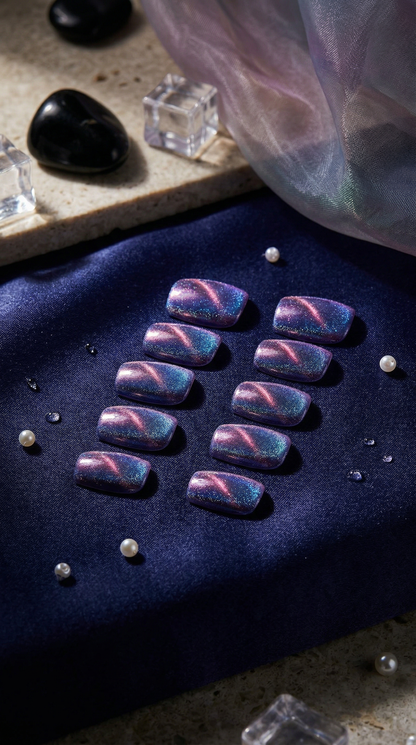 Aurora Purple Press-On Nails Set | 30pcs – Slay Nails Gift Set