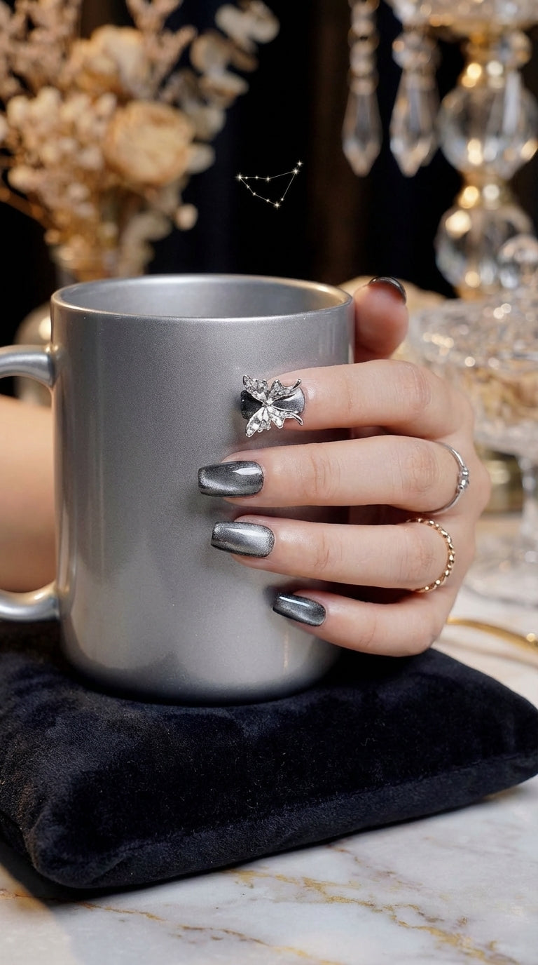 Capricorn Press-On Nails Set | 30pcs Zodiac Nail Art – Slay Nails Gift Set