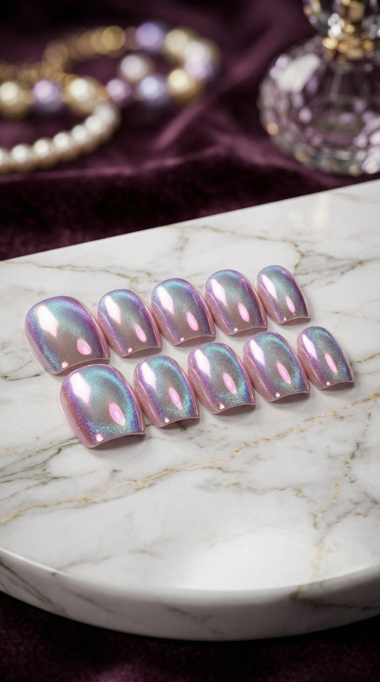 Aurora Pink Press-On Nails Set | 30pcs – Slay Nails Gift Set