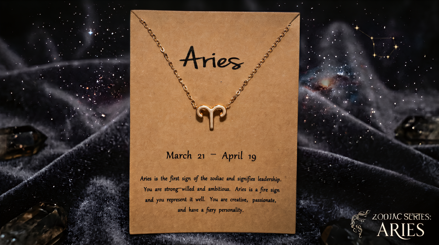 Aries Press-On Nails Set | 30pcs Zodiac Nail Art – Slay Nails Gift Set