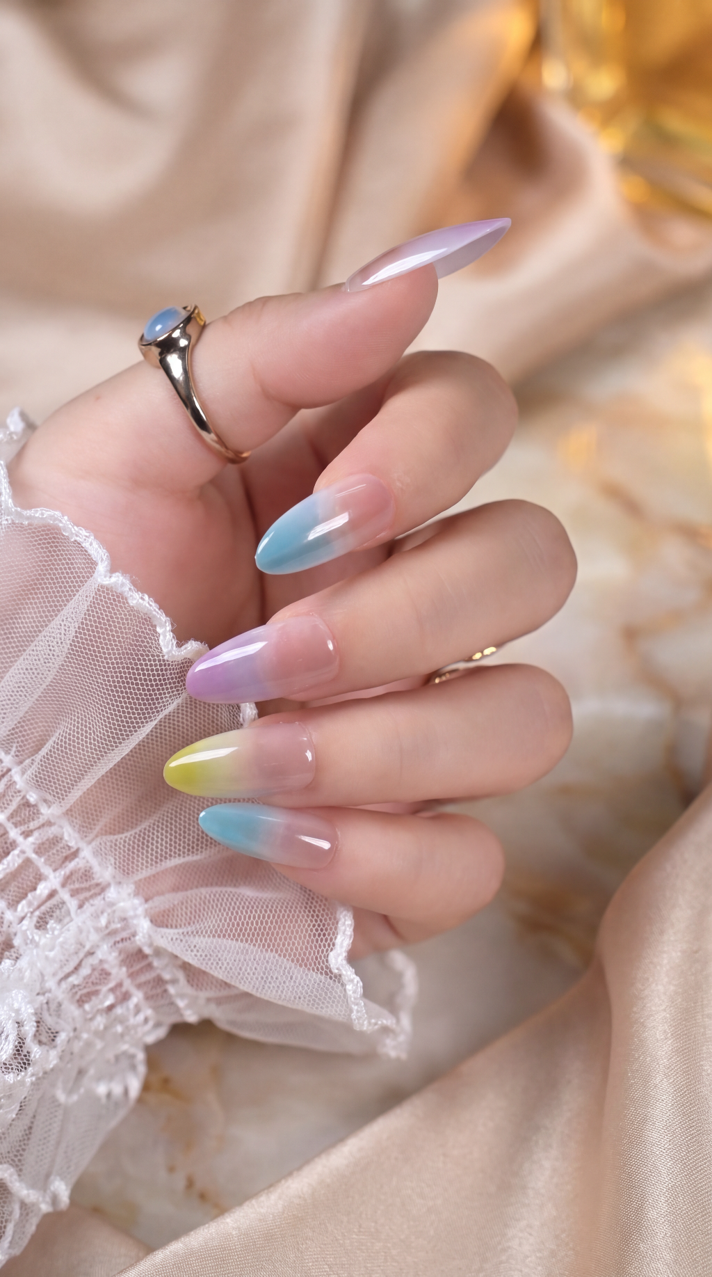Libra Press-On Nails Set | 30pcs Reusable Zodiac Nail Set
